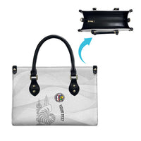 Custom New Caledonia Football Leather Bag Allez Les Cagous White Version LT14 - Polynesian Pride