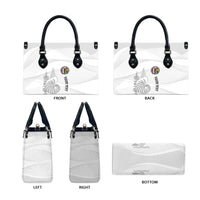 Custom New Caledonia Football Leather Bag Allez Les Cagous White Version LT14 - Polynesian Pride
