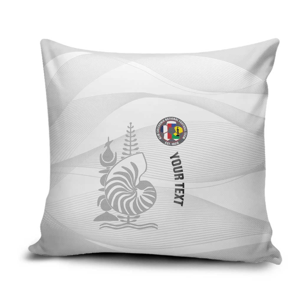 Custom New Caledonia Football Pillow Cover Allez Les Cagous White Version LT14 White - Polynesian Pride