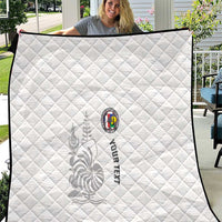 Custom New Caledonia Football Quilt Allez Les Cagous White Version LT14 White - Polynesian Pride