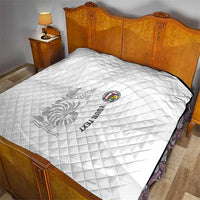 Custom New Caledonia Football Quilt Allez Les Cagous White Version LT14 - Polynesian Pride