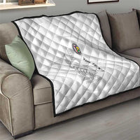 Custom New Caledonia Football Quilt Allez Les Cagous White Version LT14 - Polynesian Pride