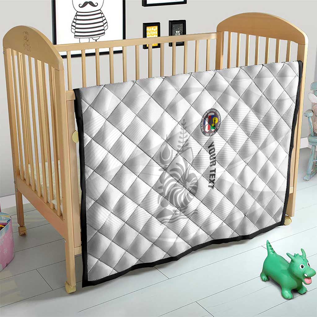 Custom New Caledonia Football Quilt Allez Les Cagous White Version LT14 - Polynesian Pride