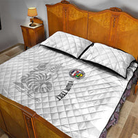 Custom New Caledonia Football Quilt Bed Set Allez Les Cagous White Version LT14 - Polynesian Pride