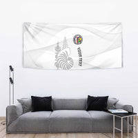 Custom New Caledonia Football Tapestry Allez Les Cagous White Version LT14 - Polynesian Pride