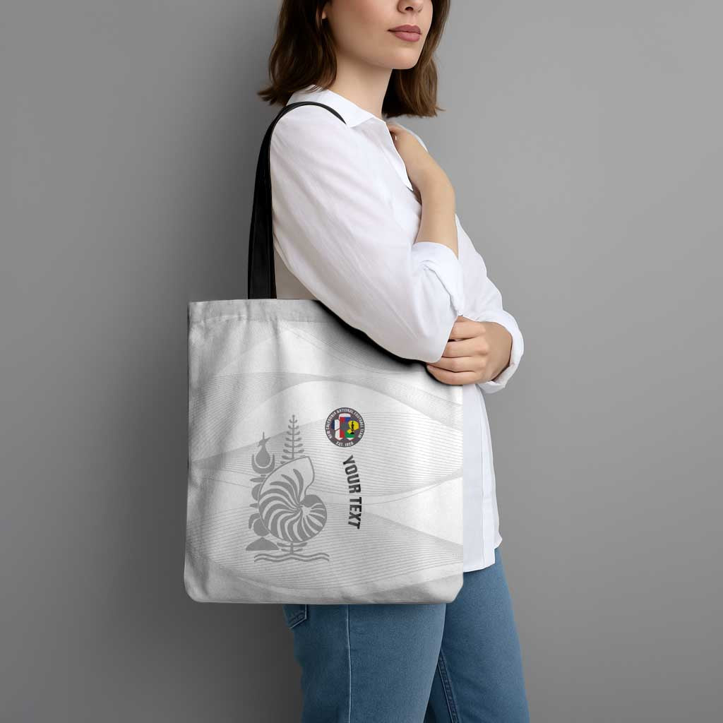 Custom New Caledonia Football Tote Bag Allez Les Cagous White Version LT14 - Polynesian Pride