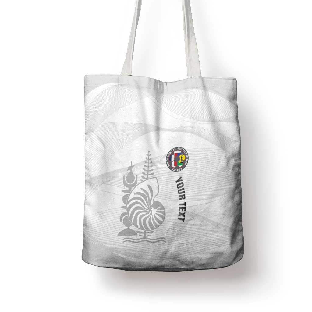 Custom New Caledonia Football Tote Bag Allez Les Cagous White Version LT14 - Polynesian Pride