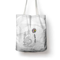 Custom New Caledonia Football Tote Bag Allez Les Cagous White Version LT14 - Polynesian Pride