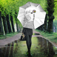 Custom New Caledonia Football Umbrella Allez Les Cagous White Version LT14 - Polynesian Pride