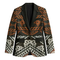Bula Fiji Tapa Blazer Fijian Masi Vintage Vibes LT14 Unisex Brown - Polynesian Pride