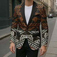 Bula Fiji Tapa Blazer Fijian Masi Vintage Vibes LT14 - Polynesian Pride