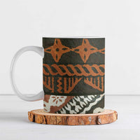 Bula Fiji Tapa Ceramic Mug Fijian Masi Vintage Vibes LT14 Brown - Polynesian Pride