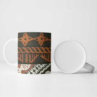Bula Fiji Tapa Ceramic Mug Fijian Masi Vintage Vibes LT14 - Polynesian Pride