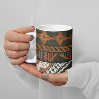 Bula Fiji Tapa Ceramic Mug Fijian Masi Vintage Vibes LT14 - Polynesian Pride
