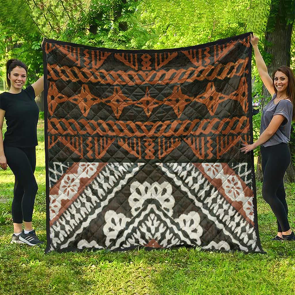 Bula Fiji Tapa Quilt Fijian Masi Vintage Vibes LT14 - Polynesian Pride