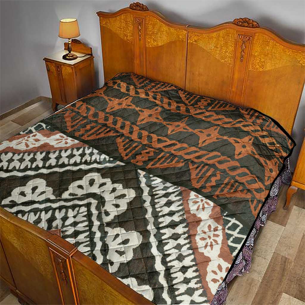 Bula Fiji Tapa Quilt Fijian Masi Vintage Vibes LT14 - Polynesian Pride