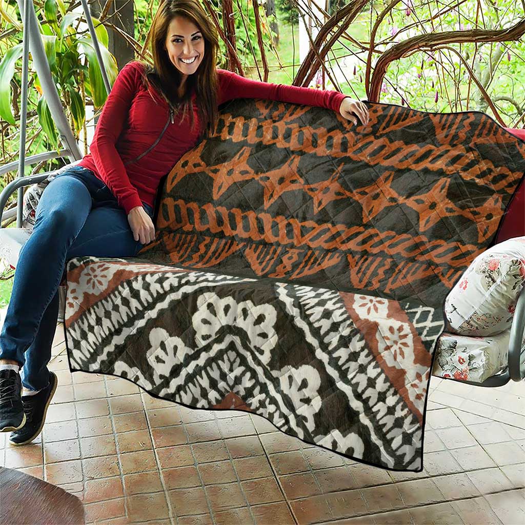Bula Fiji Tapa Quilt Fijian Masi Vintage Vibes LT14 - Polynesian Pride