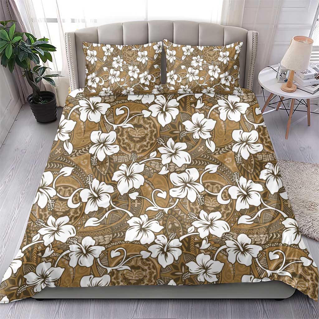 Kuvui Bula Fiji Bedding Set Fijian Tapa Seamless Hibiscus LT14 - Polynesian Pride
