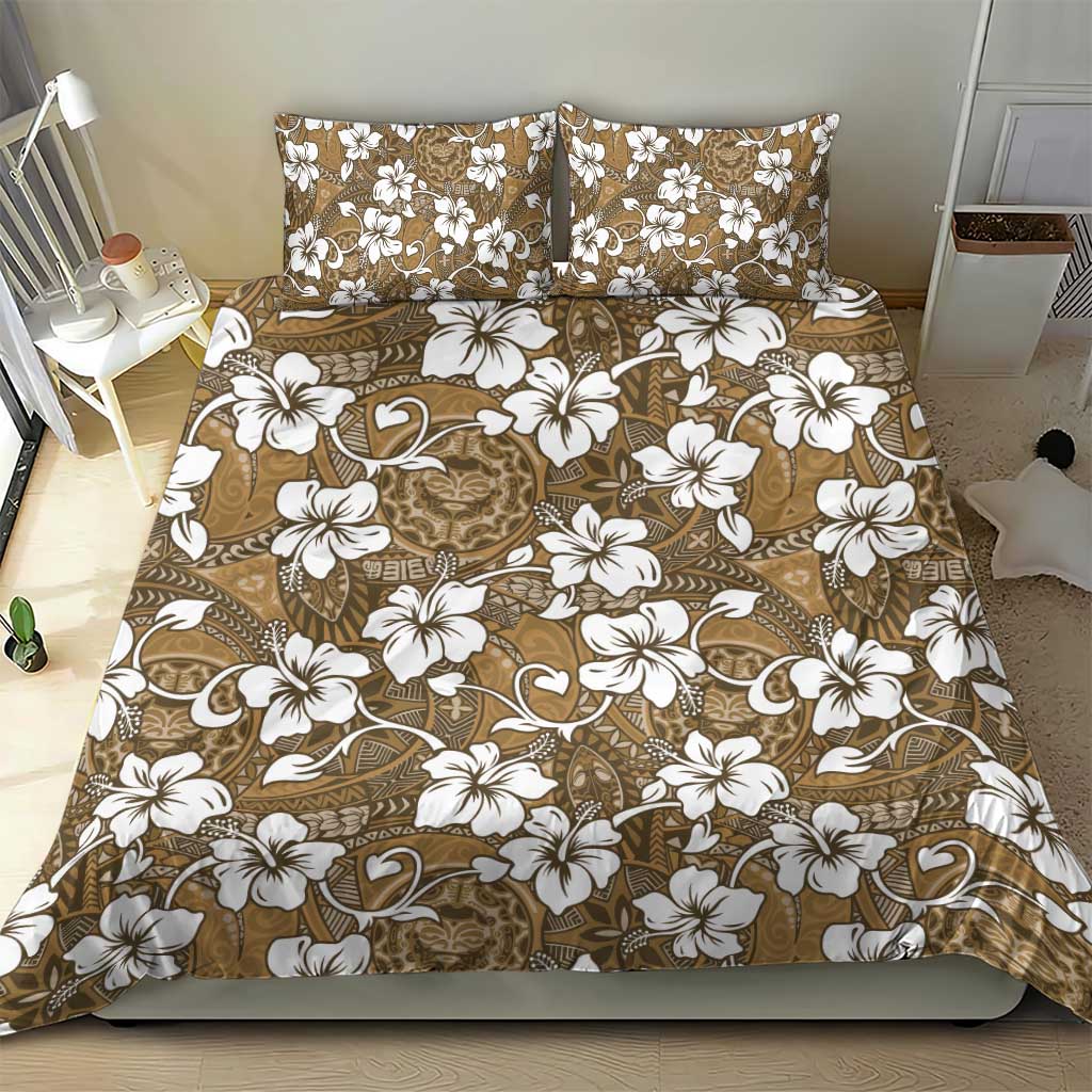 Kuvui Bula Fiji Bedding Set Fijian Tapa Seamless Hibiscus LT14 - Polynesian Pride