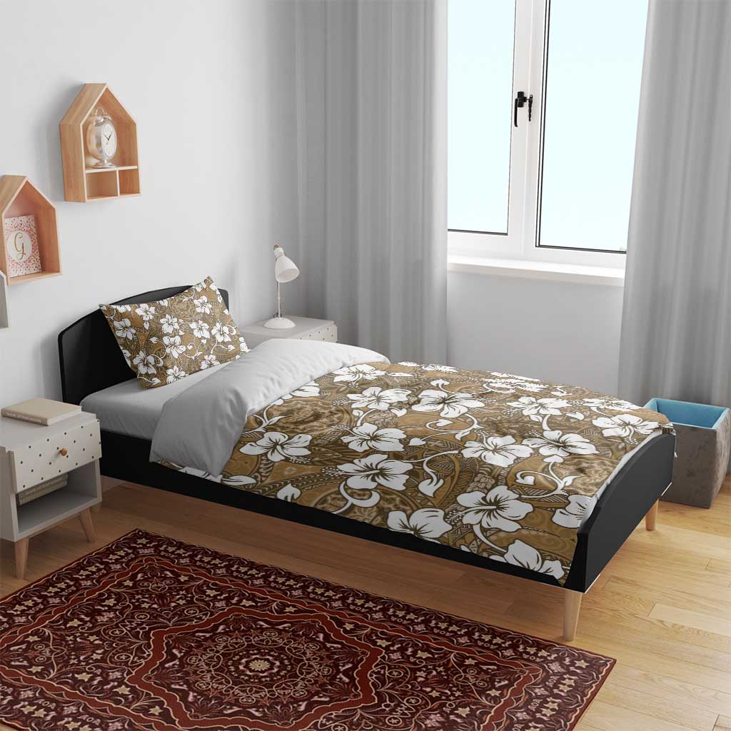 Kuvui Bula Fiji Bedding Set Fijian Tapa Seamless Hibiscus LT14 - Polynesian Pride