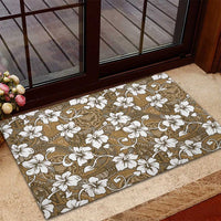 Kuvui Bula Fiji Rubber Doormat Fijian Tapa Seamless Hibiscus LT14 - Polynesian Pride