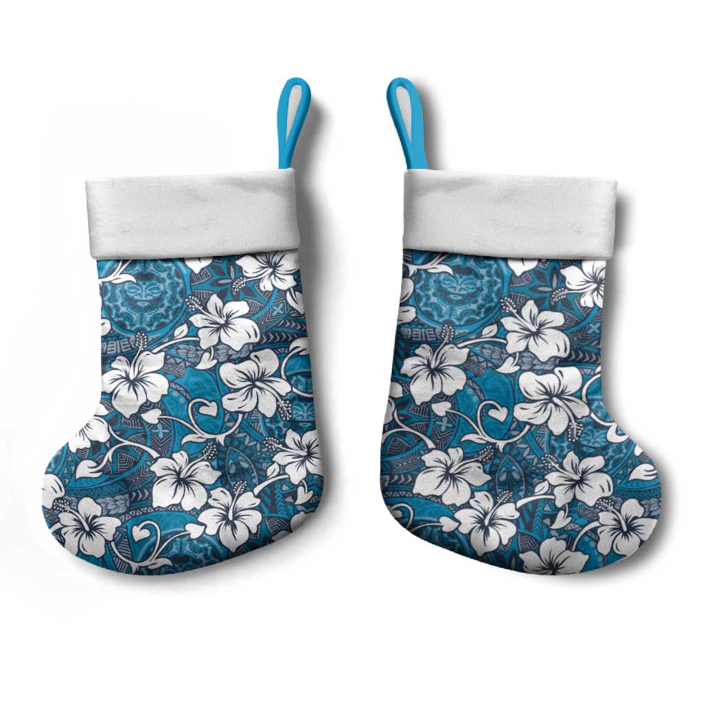 Karakarawa Bula Fiji Christmas Stocking Fijian Tapa Seamless Hibiscus LT14 - Polynesian Pride