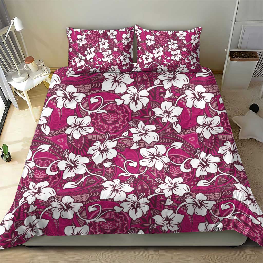 Piqi Bula Fiji Bedding Set Fijian Tapa Seamless Hibiscus LT14 - Polynesian Pride