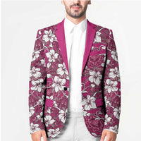 Piqi Bula Fiji Blazer Fijian Tapa Seamless Hibiscus LT14 - Polynesian Pride