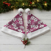 Piqi Bula Fiji Christmas Santa Hat Fijian Tapa Seamless Hibiscus LT14 - Polynesian Pride