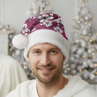Piqi Bula Fiji Christmas Santa Hat Fijian Tapa Seamless Hibiscus LT14 - Polynesian Pride
