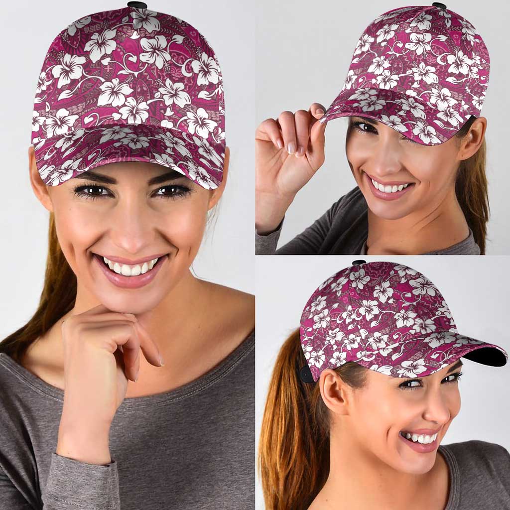 Piqi Bula Fiji Classic Cap Fijian Tapa Seamless Hibiscus LT14 - Polynesian Pride