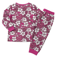 Piqi Bula Fiji Christmas Pajama Set Fijian Tapa Seamless Hibiscus LT14 - Polynesian Pride