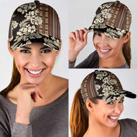 Bula Fiji Masi Classic Cap Tapa Tropical Hibiscus Half Stylized LT14 - Polynesian Pride