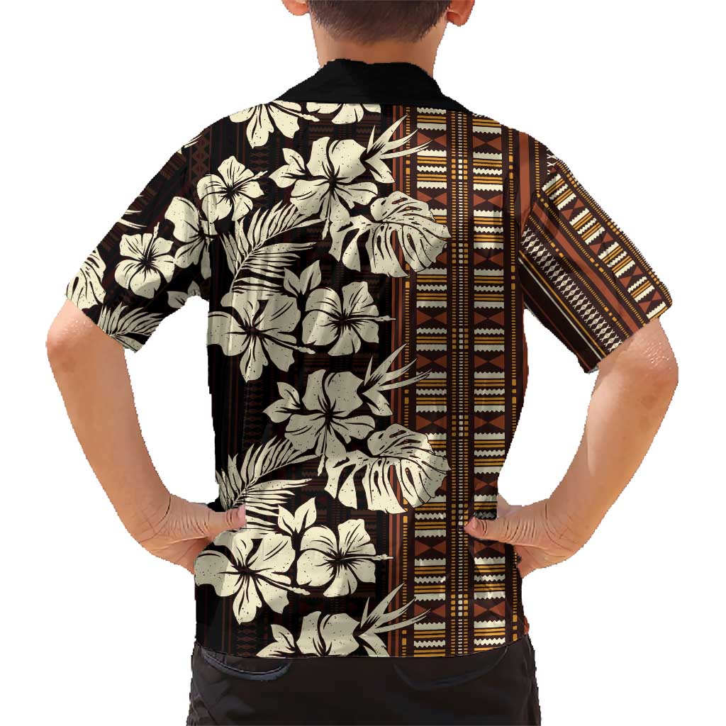 Bula Fiji Masi Hawaiian Shirt Tapa Tropical Hibiscus Half Stylized LT14 - Polynesian Pride
