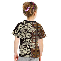 Bula Fiji Masi Kid T Shirt Tapa Tropical Hibiscus Half Stylized LT14 - Polynesian Pride