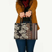 Bula Fiji Masi Leather Bag Tapa Tropical Hibiscus Half Stylized LT14 - Polynesian Pride