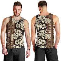 Bula Fiji Masi Men Tank Top Tapa Tropical Hibiscus Half Stylized LT14 - Polynesian Pride
