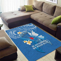 Polynesia Diabetes Awareness Month Area Rug In November We Wear Blue LT14 - Polynesian Pride