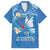 Polynesia Diabetes Awareness Month Family Matching Off Shoulder Maxi Dress and Hawaiian Shirt In November We Wear Blue