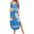 Polynesia Diabetes Awareness Month Family Matching Summer Maxi Dress and Hawaiian Shirt In November We Wear Blue