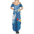 Polynesia Diabetes Awareness Month Family Matching Summer Maxi Dress and Hawaiian Shirt In November We Wear Blue