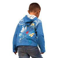 Polynesia Diabetes Awareness Month Kid Hoodie In November We Wear Blue LT14 - Polynesian Pride