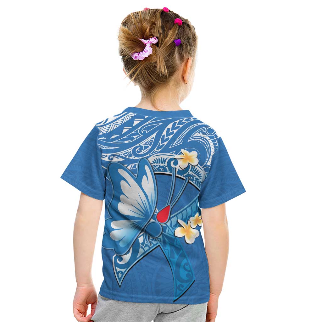 Polynesia Diabetes Awareness Month Kid T Shirt In November We Wear Blue LT14 - Polynesian Pride