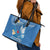 Polynesia Diabetes Awareness Month Leather Tote Bag In November We Wear Blue