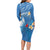 Polynesia Diabetes Awareness Month Long Sleeve Bodycon Dress In November We Wear Blue