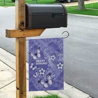 Polynesia Stomach Cancer Awareness Garden Flag Periwinkle Ribbon Brave Strong! LT14 - Polynesian Pride