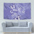 Polynesia Stomach Cancer Awareness Tapestry Periwinkle Ribbon Brave Strong!