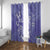 Polynesia Stomach Cancer Awareness Window Curtain Periwinkle Ribbon Brave Strong!