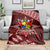 Malo e lelei Tonga Blanket Tongan Ngatu Pattern Red Version LT14 - Polynesian Pride