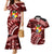 Malo e lelei Tonga Couples Matching Mermaid Dress and Hawaiian Shirt Tongan Ngatu Pattern Red Version LT14 Red - Polynesian Pride